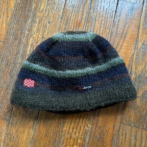 Kids’ Sherpa Wool Striped Knit Beanie